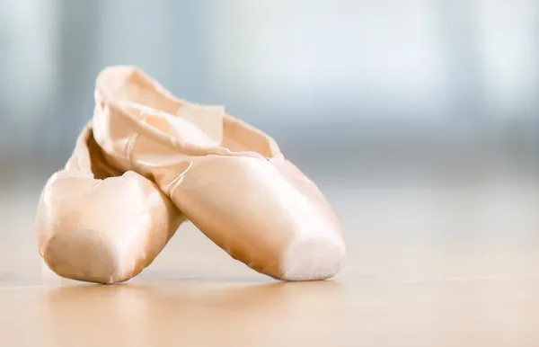 Zbliżenie pointes baletowe — Zdjęcie stockowe