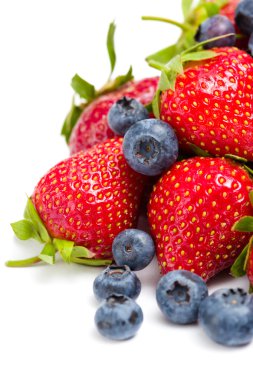 çilek ve bilberry yığın Görünümü Kapat