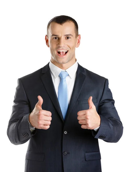 Businessman thumbs up — Stock Photo, Image