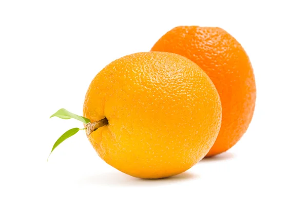 Tutup dari dua jeruk — Stok Foto
