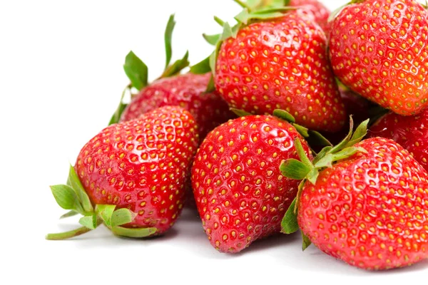 Gros plan du tas de fraises — Photo