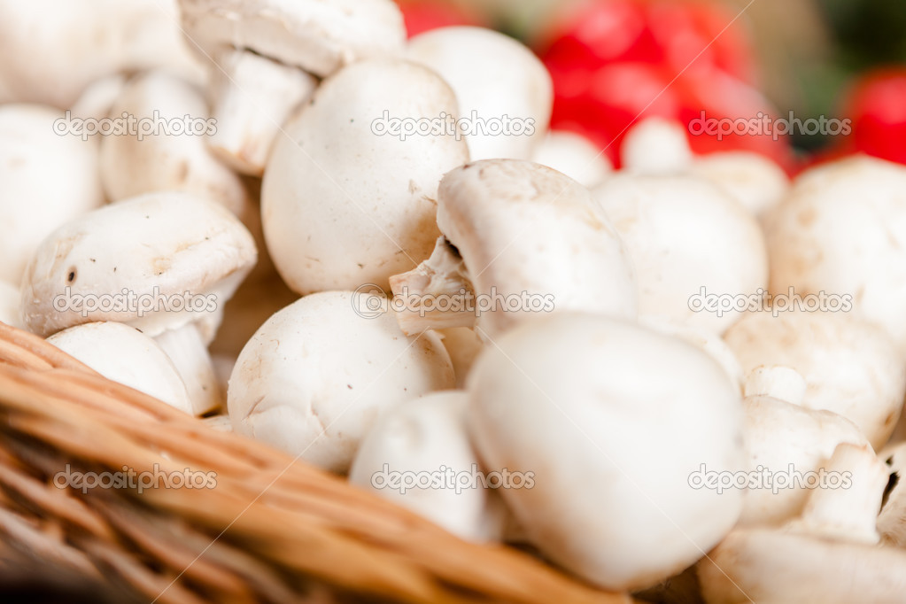 Close up of pile of mushrooms