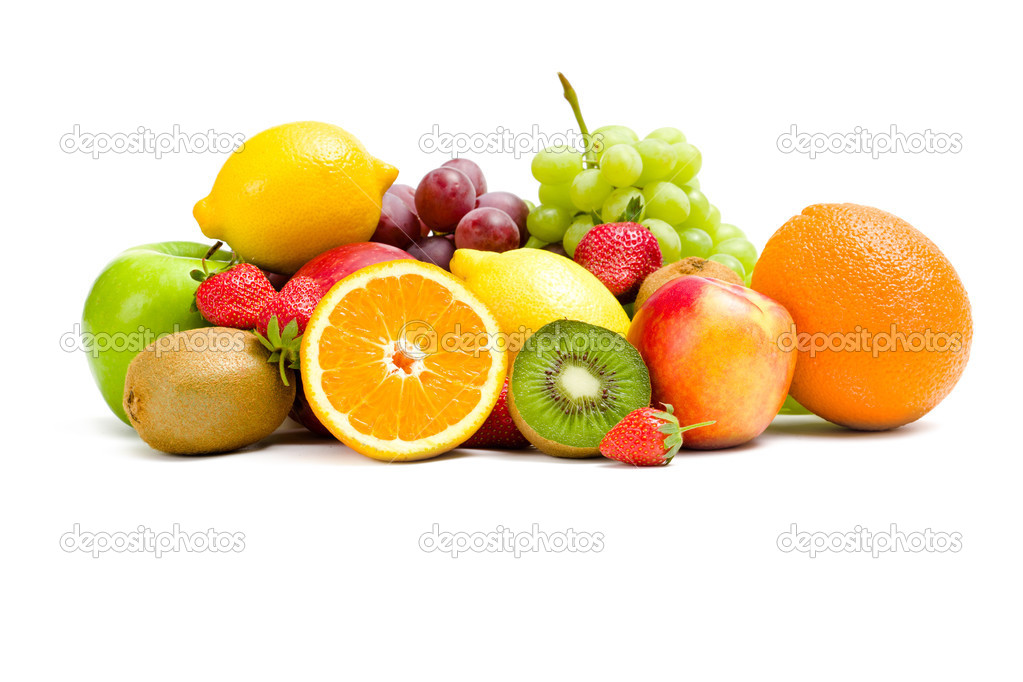 Close up shot of heap of fruit