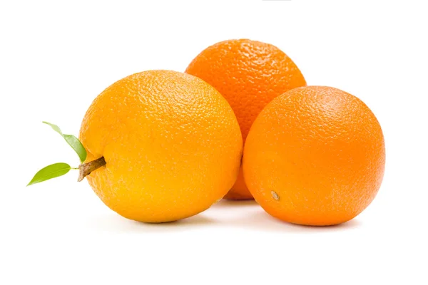 Close up view of three oranges — Stock Photo, Image