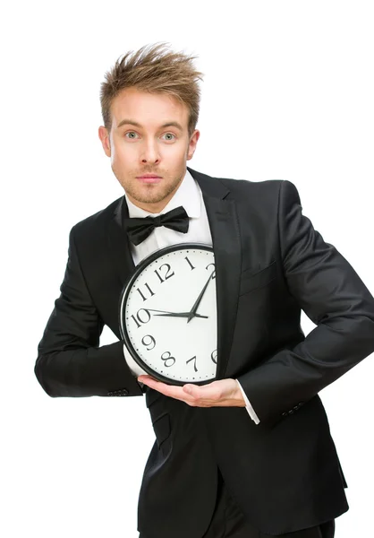 Affärsman dölja klockan — Stockfoto