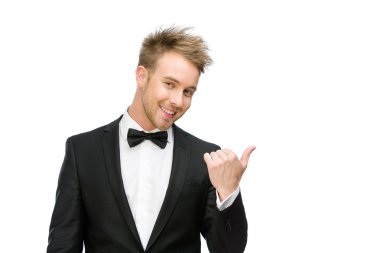 Yöneticisi işaret eden el hareketi