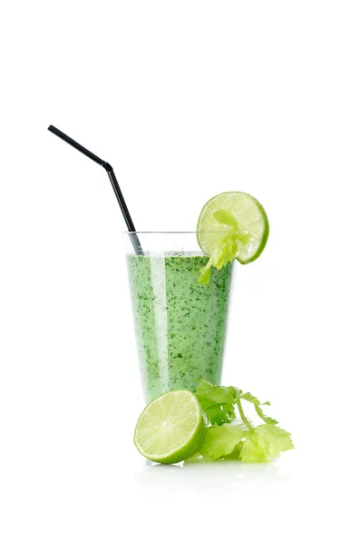 Close up shot of a green cocktail — Stock Photo, Image