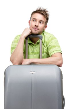 Turizm Seyahat bavul eğilerek