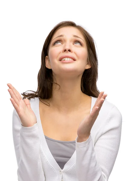 Girl praying — Stock Photo, Image