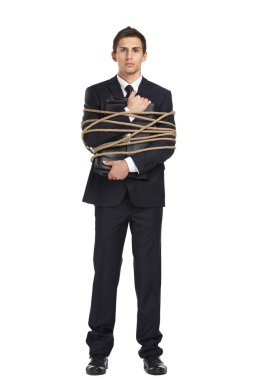 evrak çantası ile işadamı