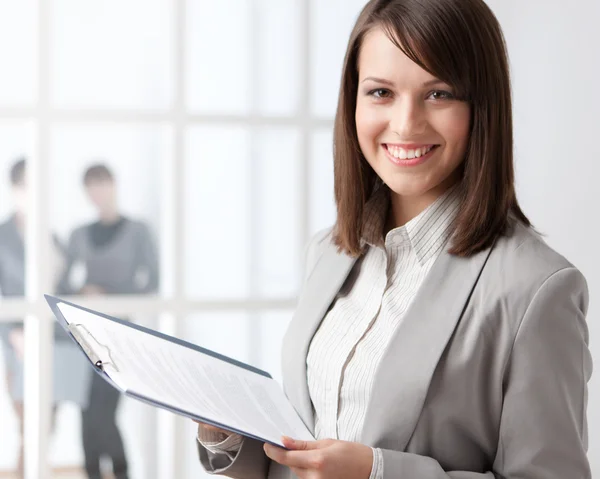 Manager with tablet — Stock Photo, Image