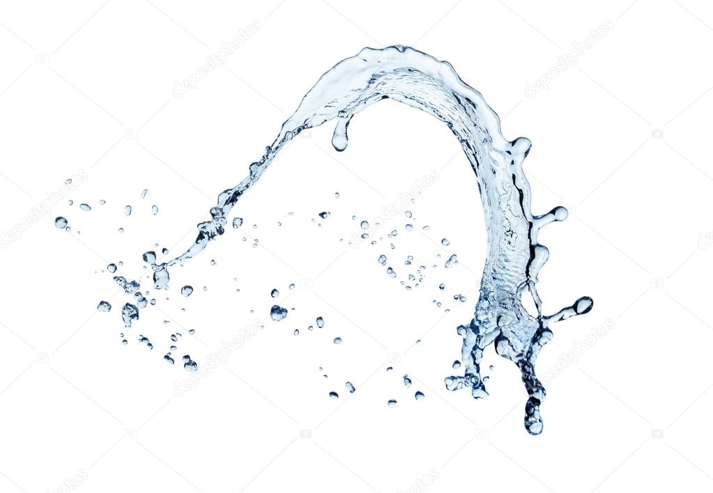 Close up of clean water splash