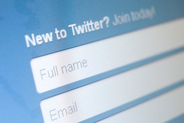 twitter üye ol, yakın çekim