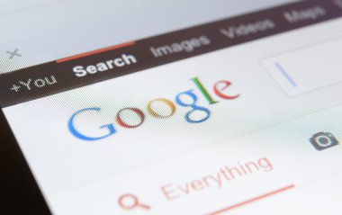 Google sayfa ekran görüntüsü yakın çekim