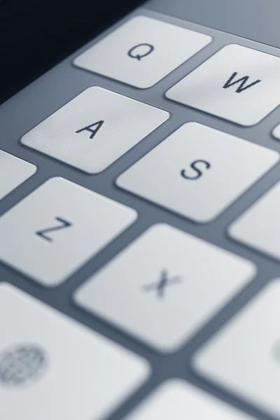 Vista de cerca de las teclas del teclado del ordenador — Foto de Stock