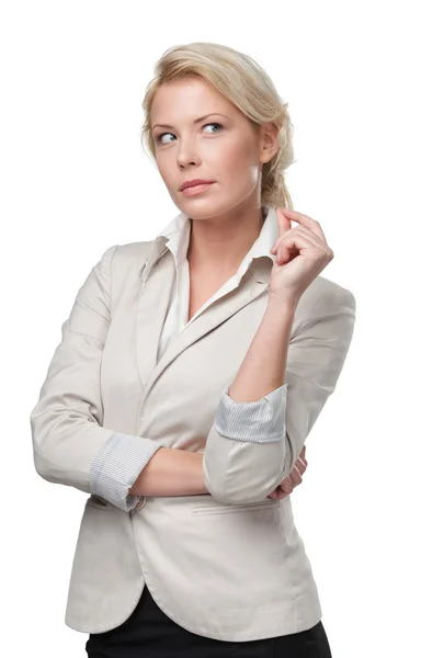 Retrato de mulher de negócios loira — Fotografia de Stock