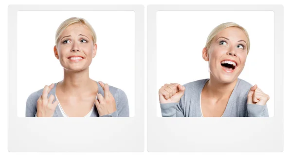 Woman expressing emotions — Stock Photo, Image