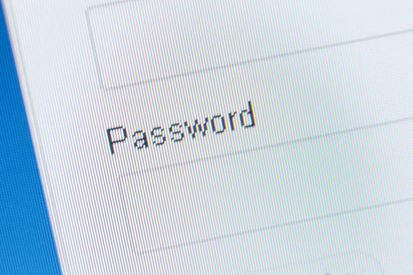 Parola alanı yakın çekim