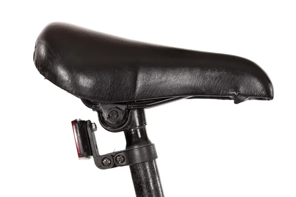 Um assento de sela em uma bicicleta com — Fotografia de Stock