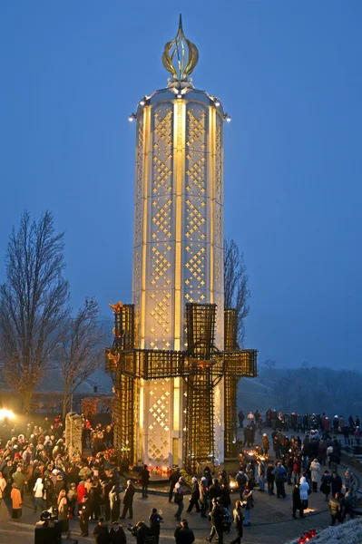 Holodomor (79η επέτειος) σηματοδοτεί στο Κίεβο, Ουκρανία, στις 24 Νοεμβρίου 2012. — Φωτογραφία Αρχείου