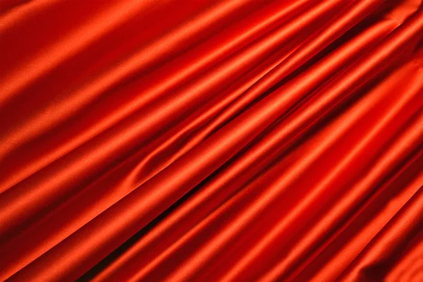 Textile satiné rouge, intérieur moderne . — Photo