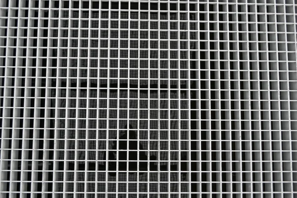 Abstract silver metal grid, construction industry. — Stock Photo, Image