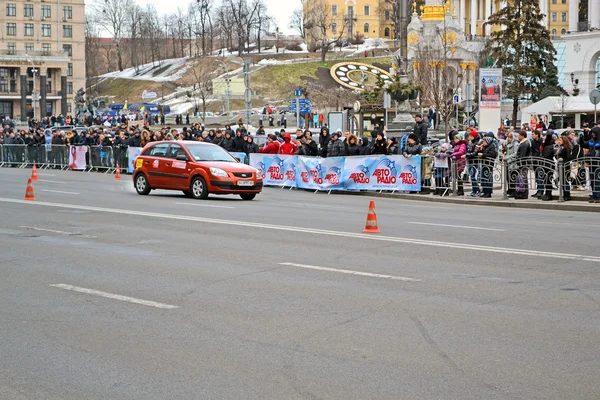 Sportwagenschau (Ralli) in Kiew, Ukraine. — Stockfoto