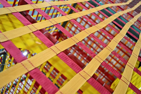 Correas textiles abstractas, rejilla industrial . — Foto de Stock