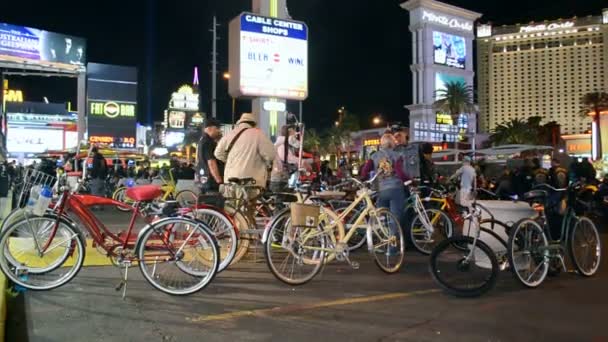 Las Vegas, Meeting of the outlaw bike clubs (aka OBC). — Stock Video
