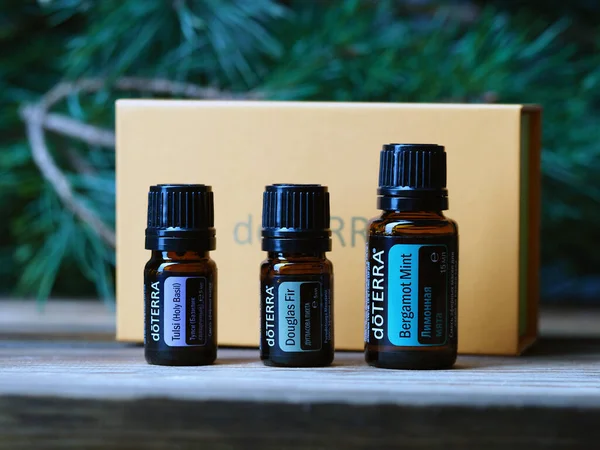 Brand Doterra Αιθέρια Έλαια Χριστουγεννιάτικο Δώρο Belarus Minsk 2021 Therapeutic — Φωτογραφία Αρχείου