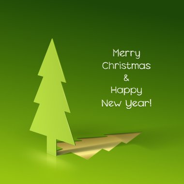Kağıttan yapılmış Noel ağacı
