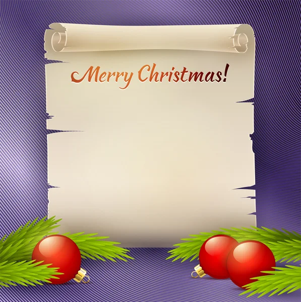 Background for the Christmas greetings — Stock Vector
