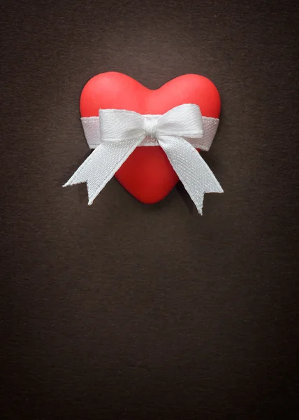 Heart with bow — Stock Photo, Image