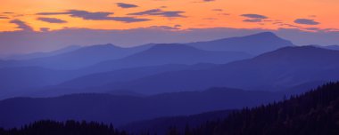 dağ sıralarının dan Panorama