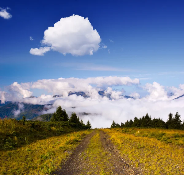 Road to the clouds — Stock Photo, Image