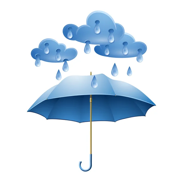 Protection against rain — Stock Vector