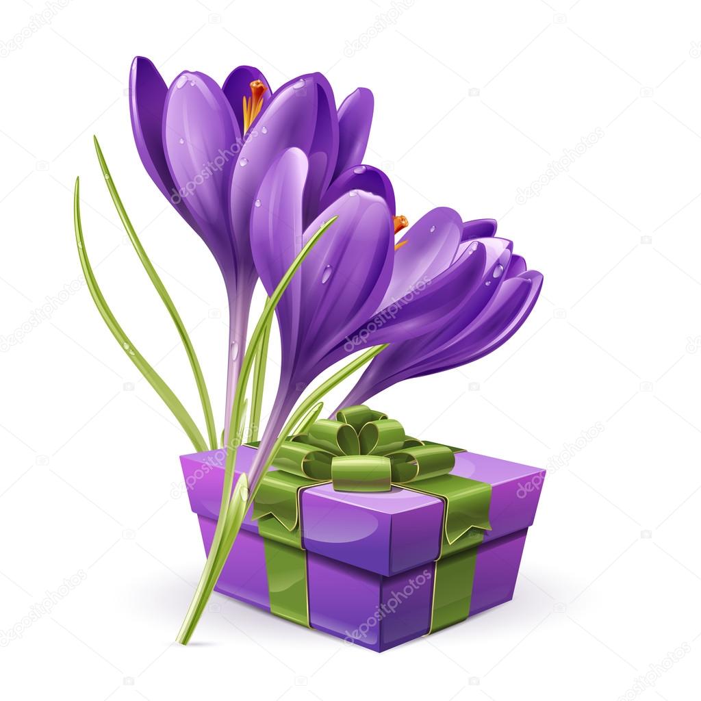 Flowers with a gift