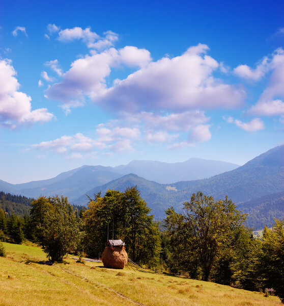 Haystack in the mountains