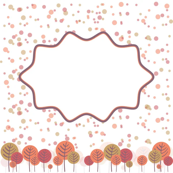 Vector background for design on a theme of autumn — Stock Vector