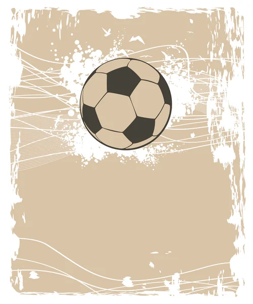 Cartel de fútbol (fondo para el diseño ) — Archivo Imágenes Vectoriales