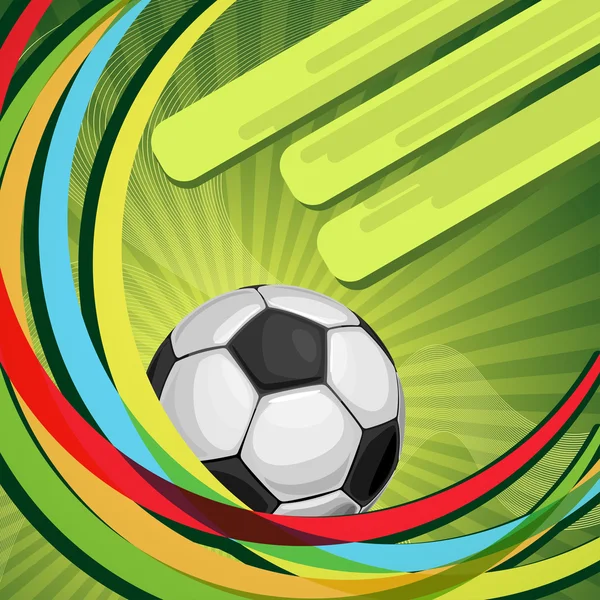 Fondo abstracto para el diseño en un tema de fútbol — Vector de stock