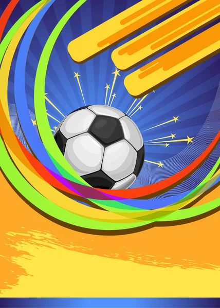 Abstracte achtergrond voor ontwerp op een thema voetbal — Stockvector