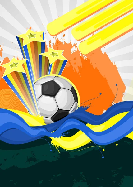 Абстрактный фон для дизайна на футбольную тему — стоковый вектор