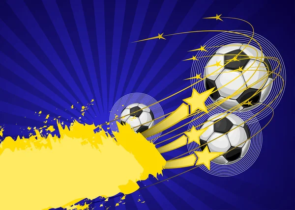 Affiche de football (fond pour le design ) — Image vectorielle