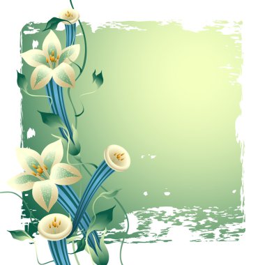 Vector floral arka plan tasarımı için