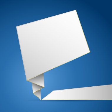 soyut origami konuşma vektör arka plan