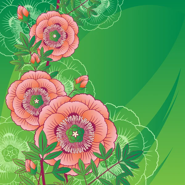 Vektor floral bakgrund för design — Stock vektor