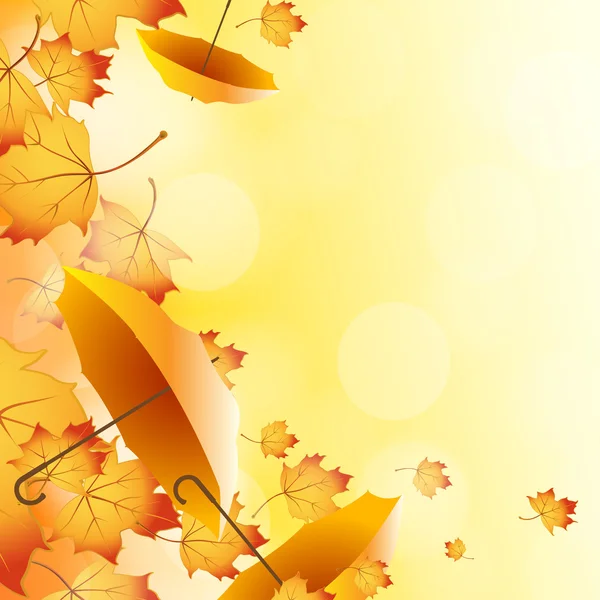 Fond vectoriel pour la conception sur un thème de l'automne — Image vectorielle