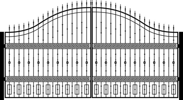 Vector ornament for the forged products