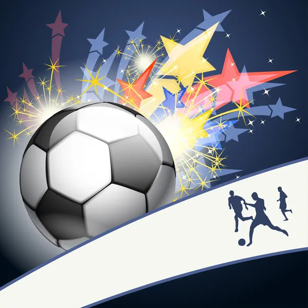 Contexte abstrait pour la conception sur un thème de football — Image vectorielle